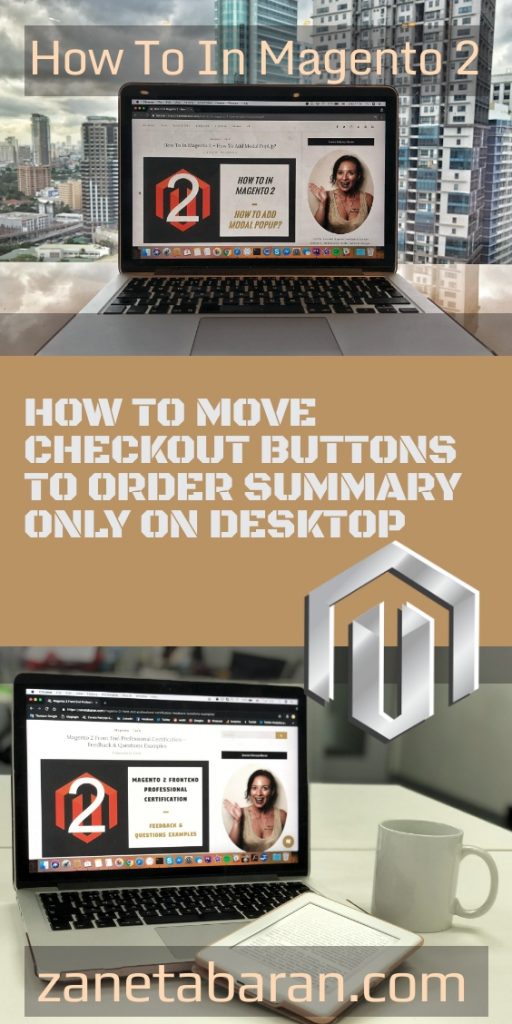 magento 2 devdocs move checkout button
