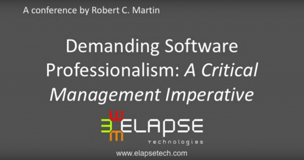 Robert C. Martin (Uncle Bob) - Demanding Professionalism in Software Development