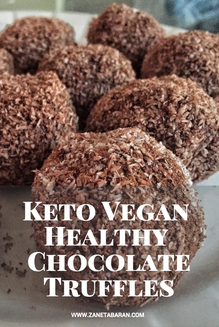 Printerest Keto Vegan Healthy Chocolate Truffles