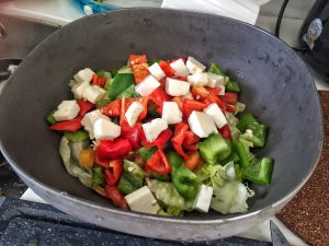 Healthy Keto Vegetarian Salad For Quick Breakfast, Lunch And Dinner