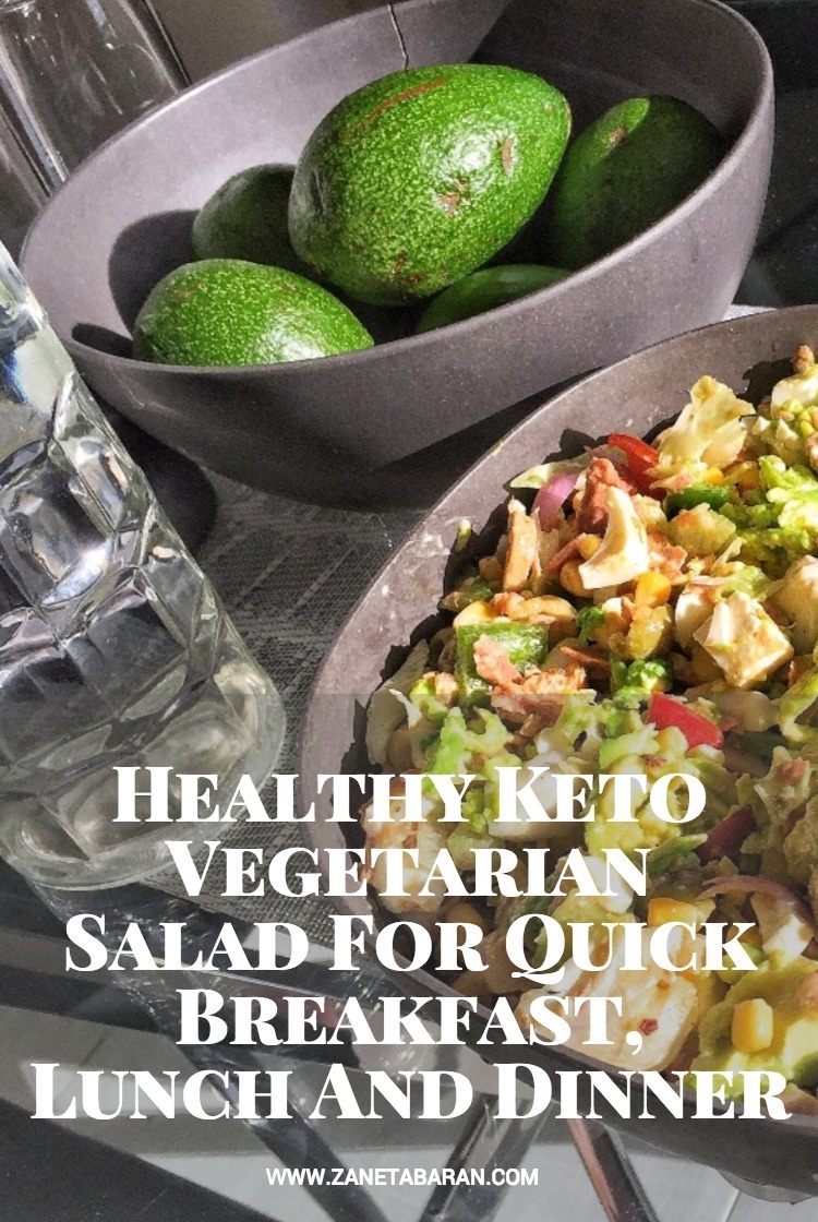 Pinterest Healthy Keto Vegetarian Salad For Quick Breakfast, Lunch And Dinner