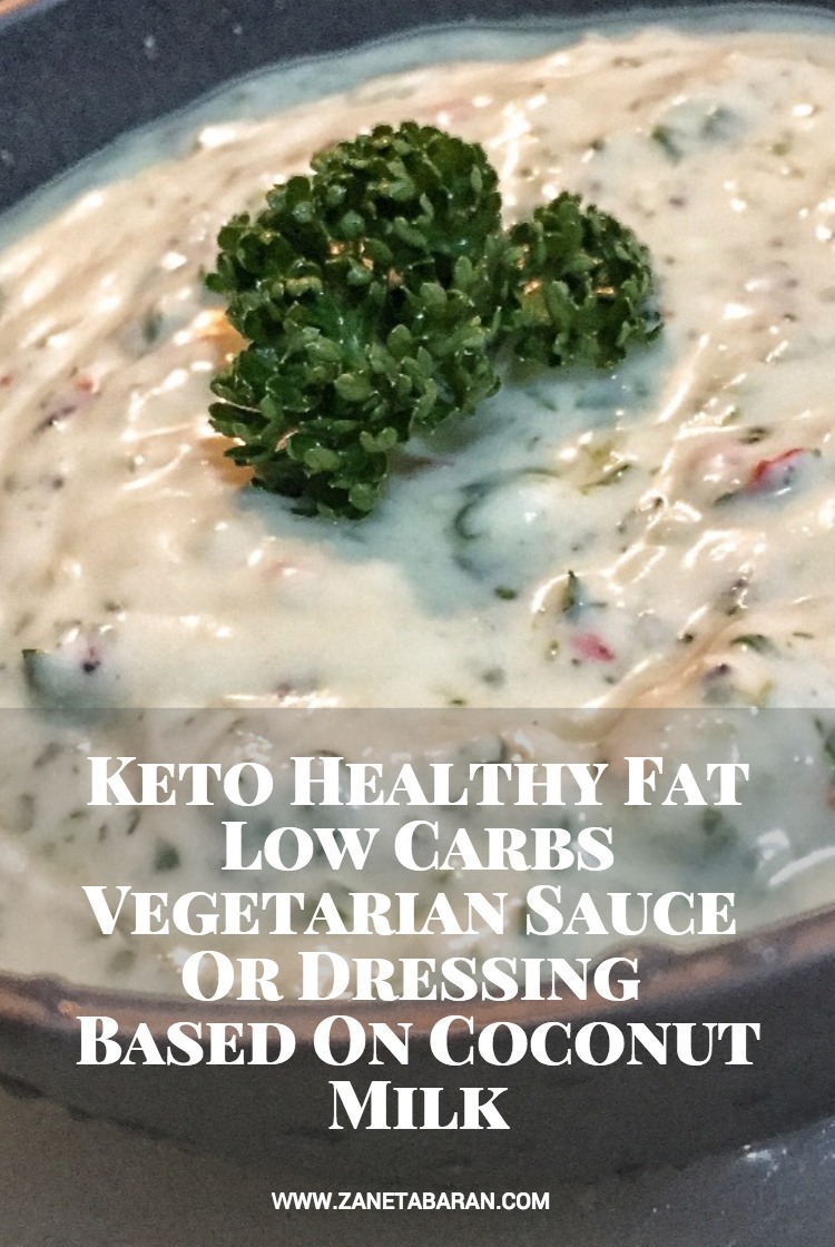 Pinterest Keto Healthy Fat Low Carbs Vegetarian Sauce Or Dressing Based On Coconut Milk