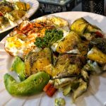 Healthy Low Carbs Keto Vegetarian Zucchini Rolls With Fried Eggs Avocado Cream Cheese