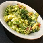 Healthy Salad With Avocado Dip And Eggs For Quick And Light Dinner Based On Polska Salatka Jarzynowa