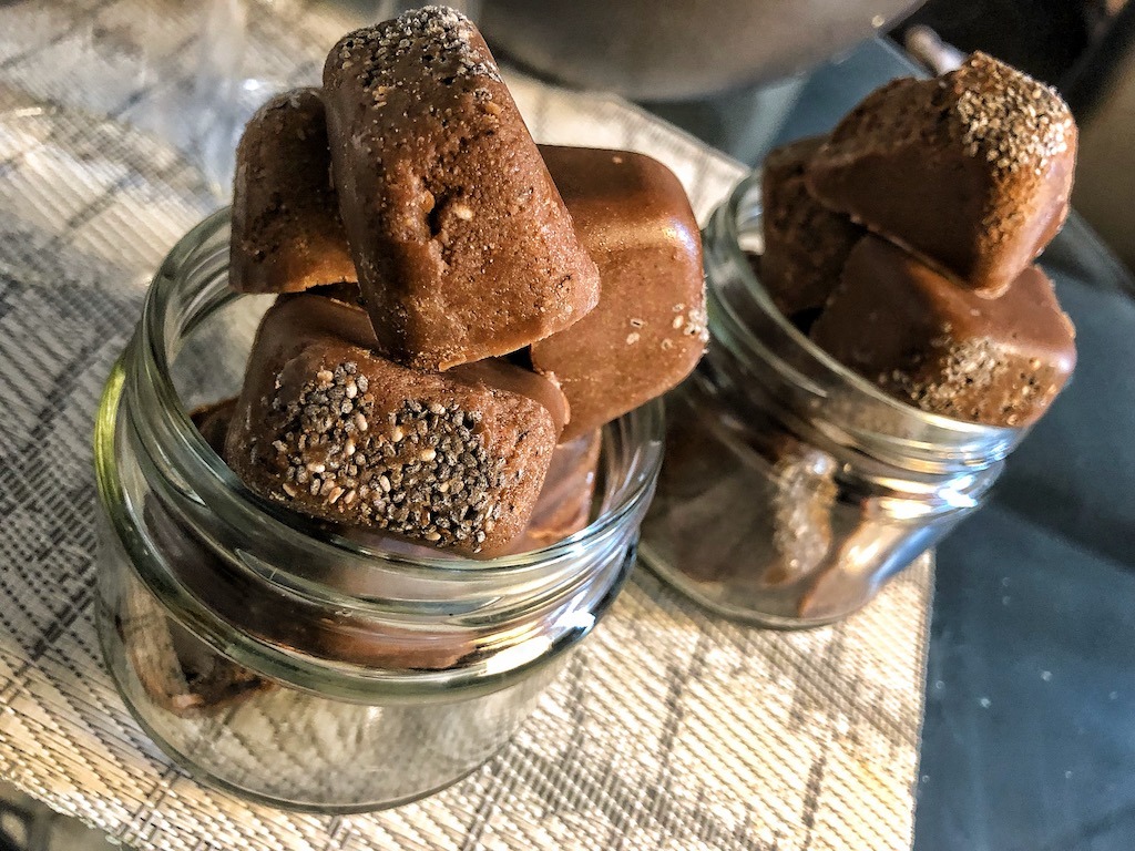 Healthy Peanut Butter Chocolate Fat Bombs Chia Seeds