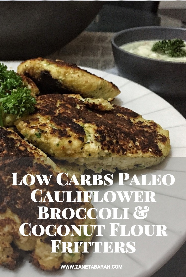 Pinterest Low Carbs Paleo Cauliflower Broccoli Coconut Flour Fritters