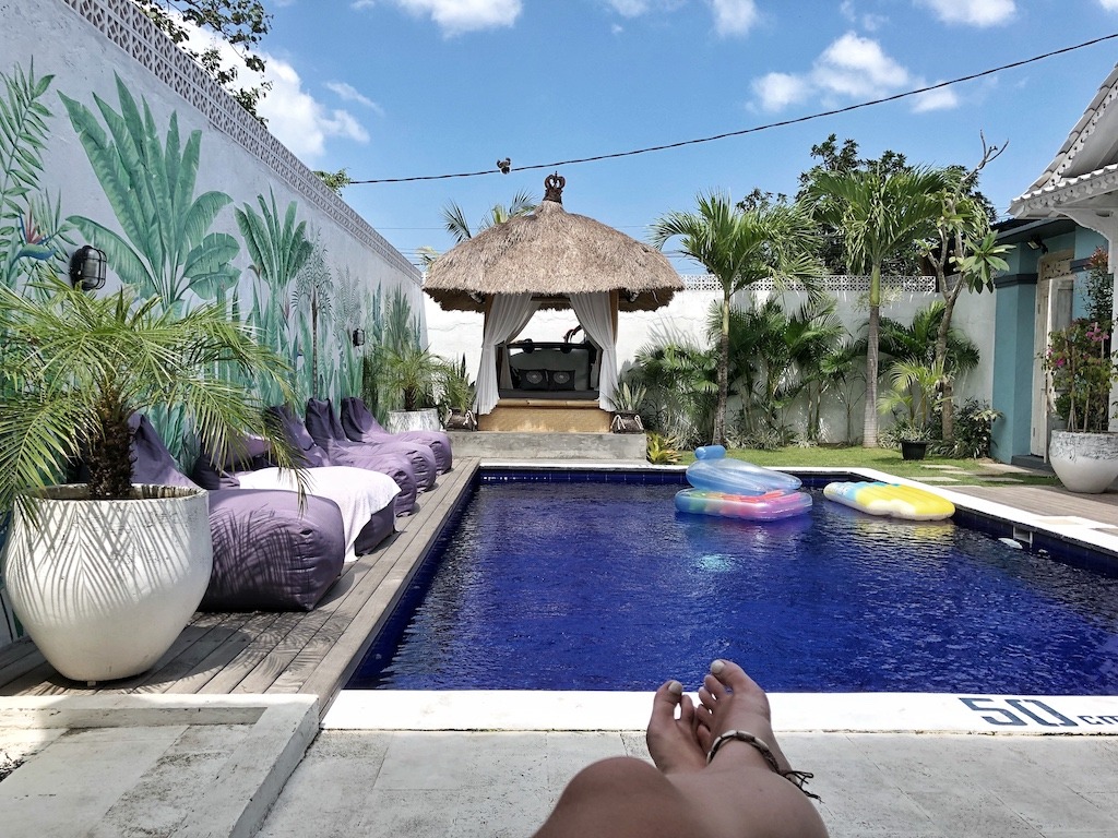 Hostel Recommendation While Travelling to Canggu – Gypsy Moon Bali Swimming Pool Relax