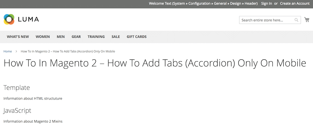 How To In Magento 2 – How To Add Tabs (Accordion) Only On Mobile Desktop