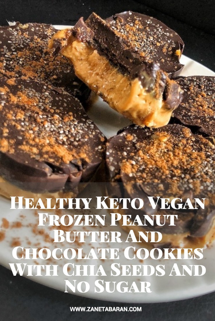 Pinterest Healthy Keto Vegan Frozen Peanut Butter And Chocolate Cookies With Chia Seeds