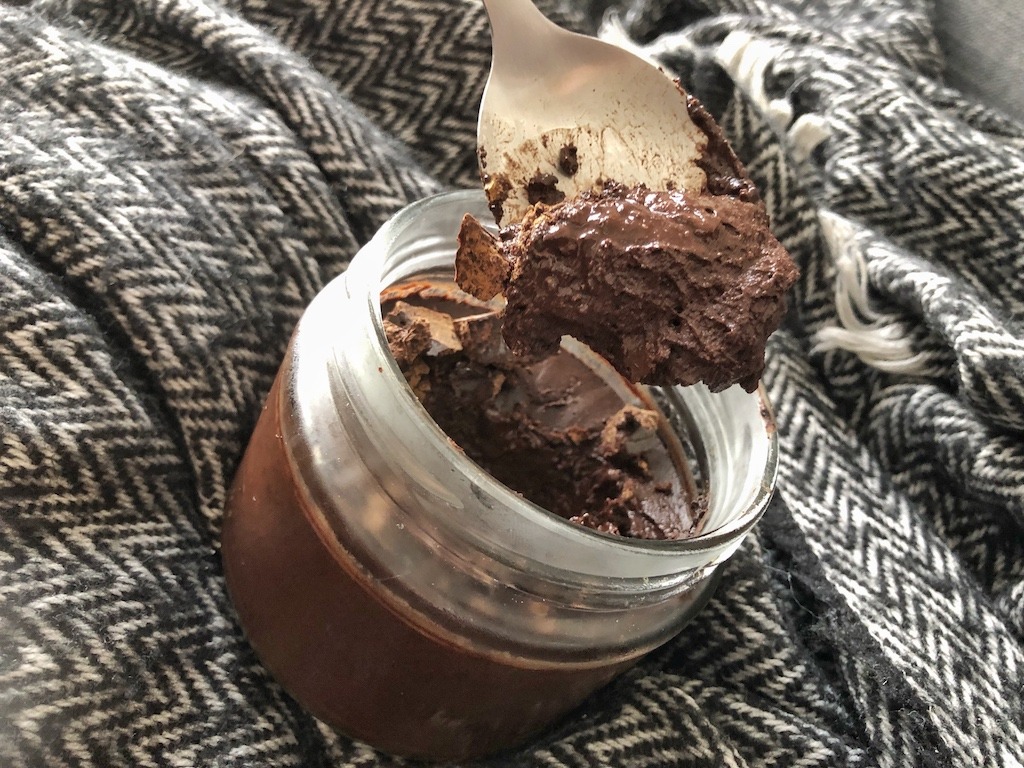 Homemade Quick Healthy Keto No Sugar Chocolate In Jar Weekend Dessert Idea