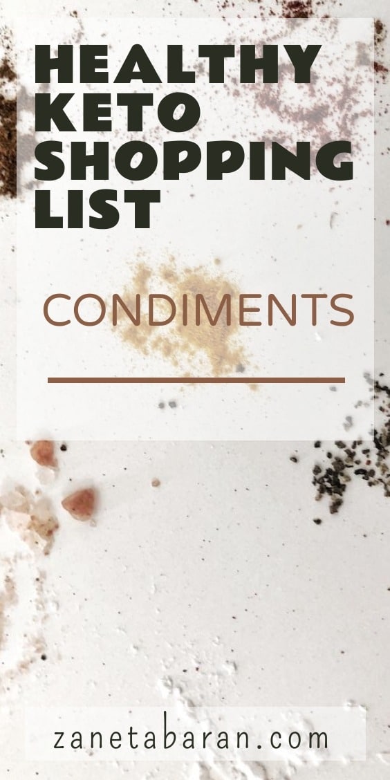 MUST-HAVES IN MY KITCHEN ON A HEALTHY DIET – MY HEALTHY KETO SHOPPING LIST CONDIMENTS