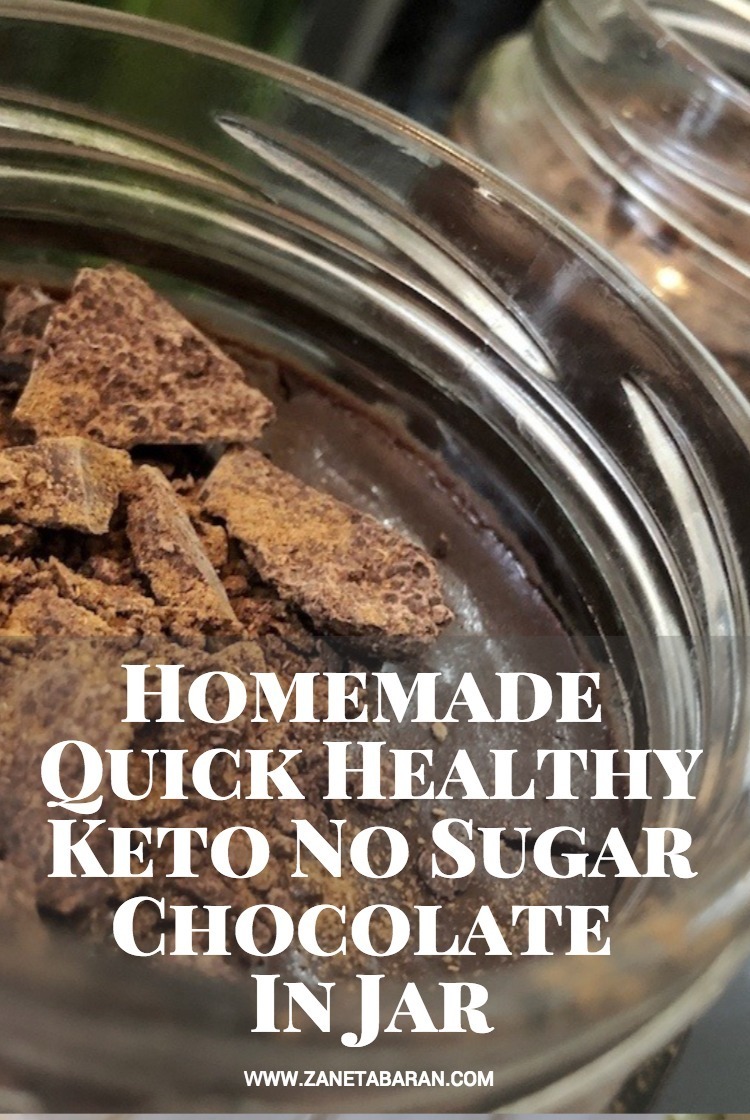 Pinterest Homemade Quick Healthy Keto No Sugar Chocolate In Jar