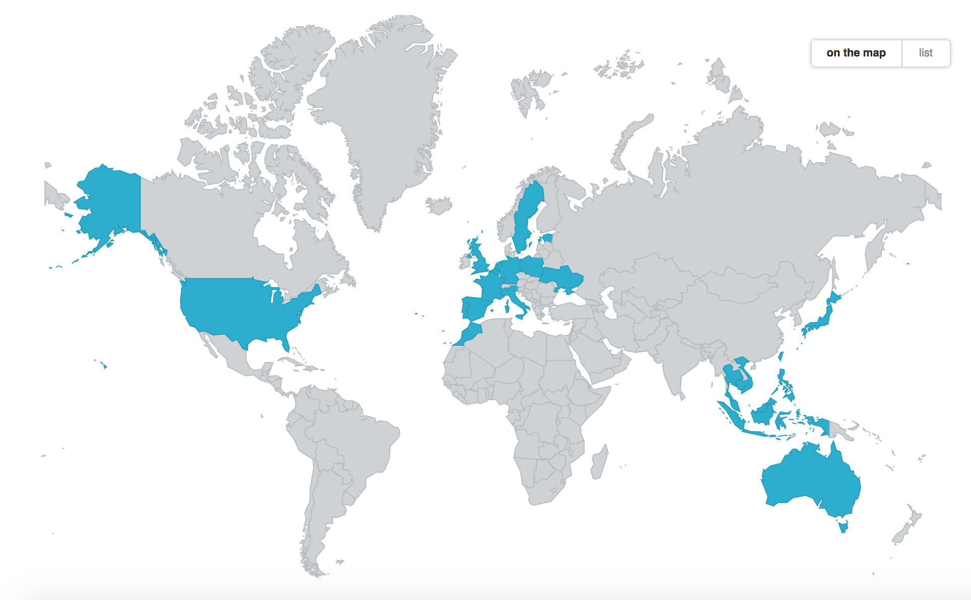 Visited Countries