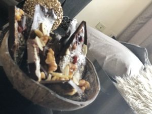 Dark Chocolate Pieces - Homemade Healthy Keto Quick Dessert Breakfast