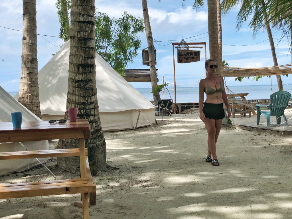 Where to stay when travelling to Siquijor – Glamping Siquijor Tent Area