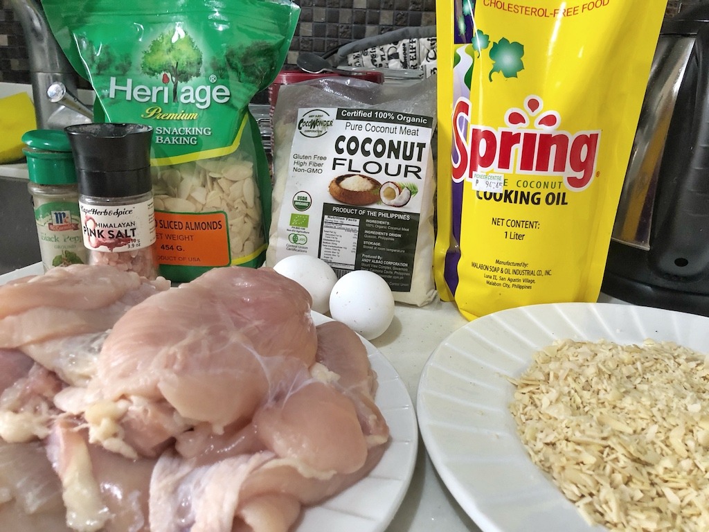 Healthy Keto Fried Chicken And Fish In Almonds Based On Polish Kotlety Products