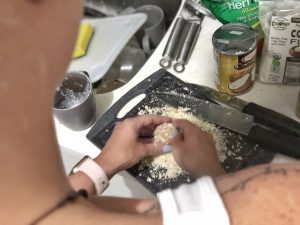 Homemade Raffaello - Healthy Keto Fat Bombs Low Carb No Sugar Added Making
