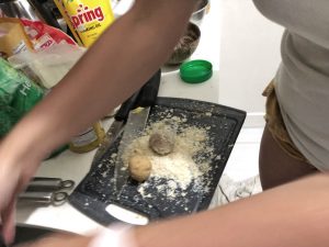 Homemade Raffaello - Healthy Keto Fat Bombs Low Carb No Sugar Added Prep