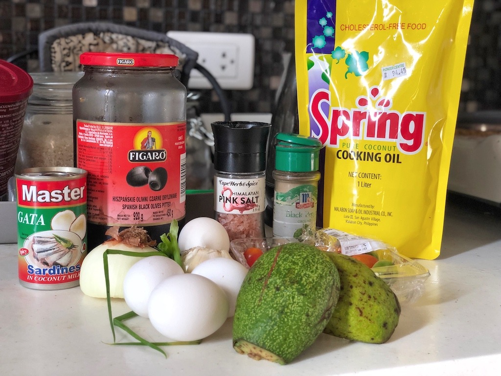 Omelette With Canned Sardines And Avocado For Healthy Keto Pescatarian Breakfast Products