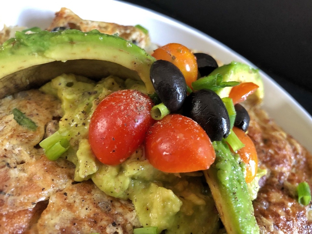 Omelette With Canned Sardines And Avocado Healthy Keto Pescatarian Breakfast