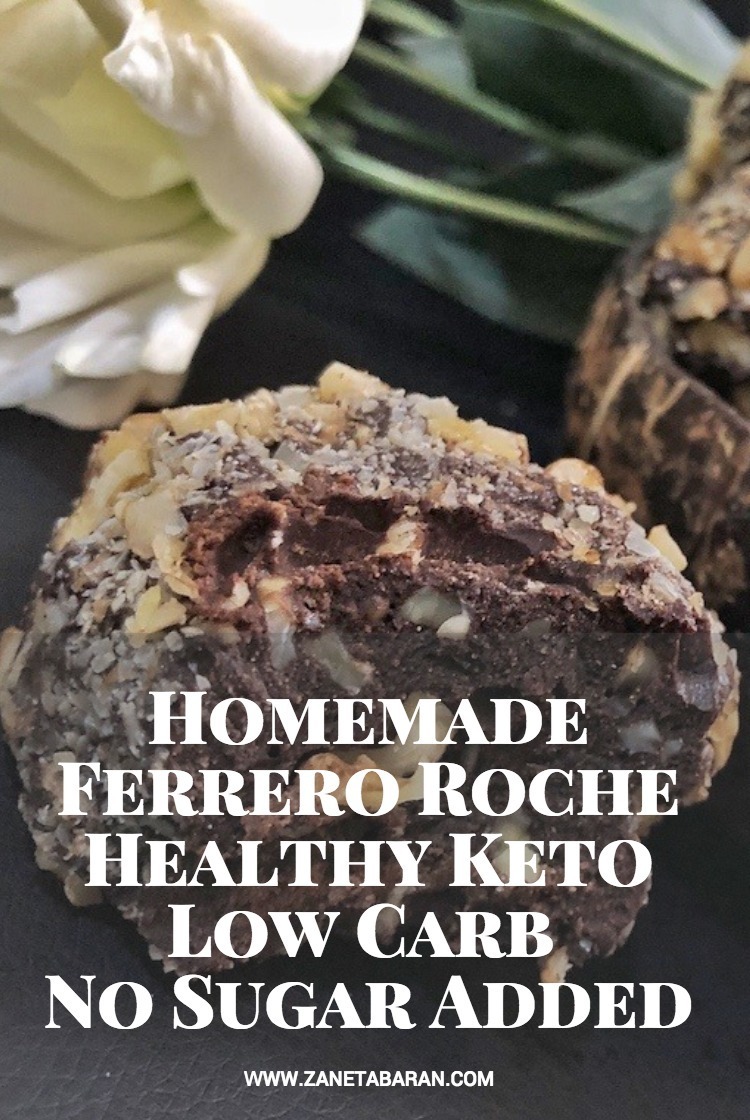 Pinterest Homemade Ferrero Roche – Healthy Keto Low Carb No Sugar Added