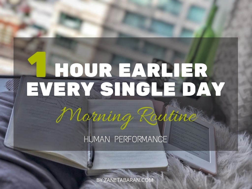1 hour Earlier Morning Routine Human Performace