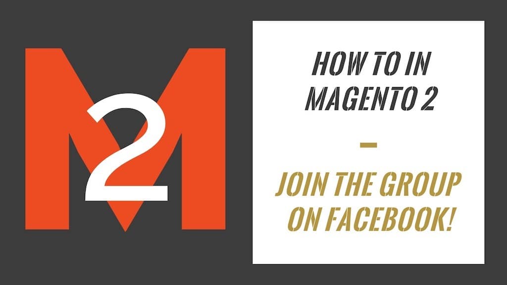 How To In Magento 2 Facebook Group