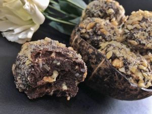 Birthday Dessert Homemade Ferrero Roche - Healthy Keto Fat Bombs Low Carb No Sugar Added